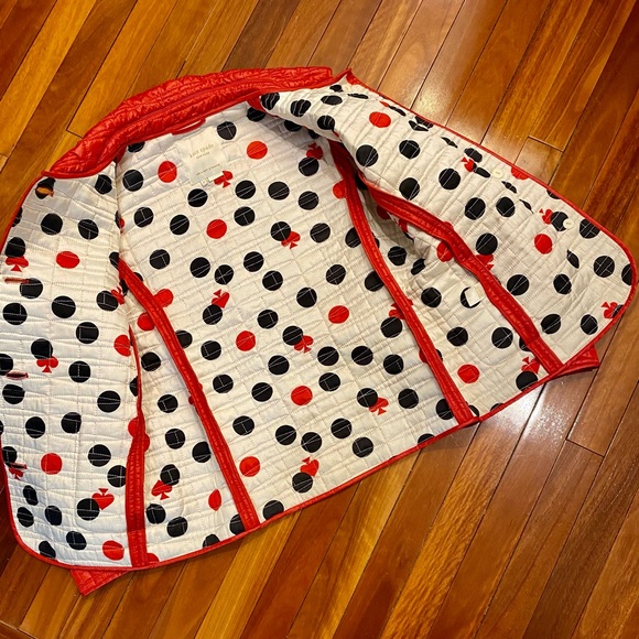 Kate Spade Red Quilted Jacket (EUC) M - Picture 3 of 12